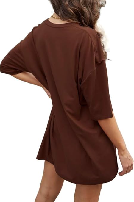 AURORA DEFENSE Oversized Cotton Baggy T-Shirt for Women & Girls | Casual Comfortable Stylish Wea