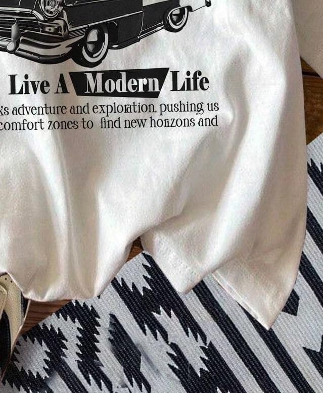 Jovelle Cotton Blend Oversized Half Sleeve Printed Round Neck T-Shirt for Women Casual Wear