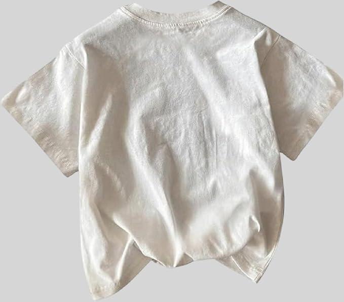 Jovelle Cotton Blend Oversized Half Sleeve Printed Round Neck T-Shirt for Women Casual Wear