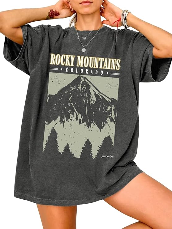 Blume Oversized Half Sleeve Printed Round Neck T-Shirt for Women