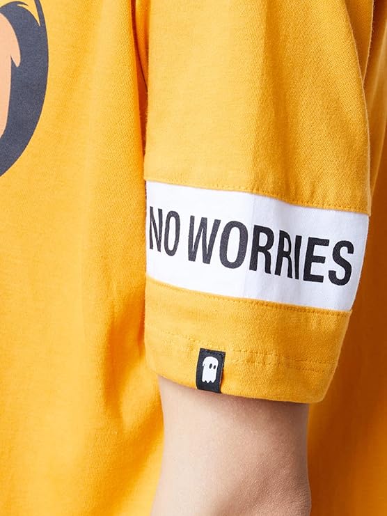 The Stellar Wardrobe Women's Cotton Relaxed Fit The Lion King Super Simba Oversized Baggy T-Shirt Loose Fit